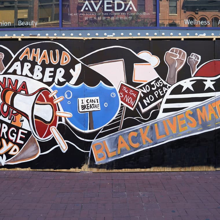 Gallery Place Murals 1: Black Lives Matter (In Name and Word), by Shawn Perkins