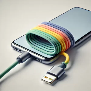 Silicon cable mobile charger